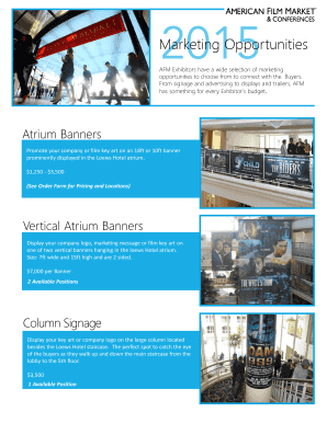 The Exhibitor Marketing Opportunities Packet - American Film Market