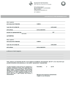 Authorization for Representation