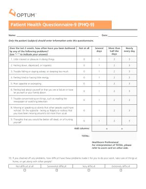 Patient Health Questionnaire-9