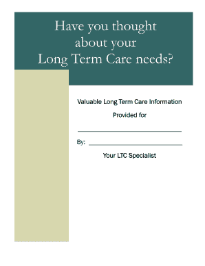 Long Term Care Information Form