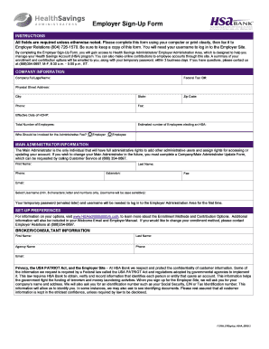 Employer Sign-Up Form