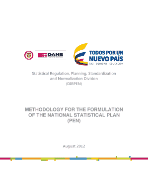 Fillable Online METHODOLOGY FOR THE FORMULATION OF THE NATIONAL Fax ...