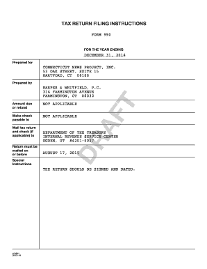 Form 990 Tax Return for Nonprofits