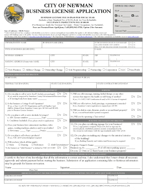 California Business License Application