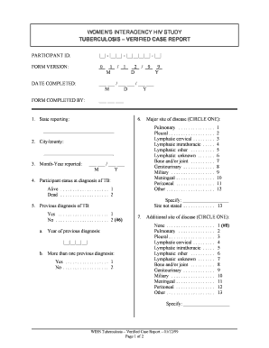 Tuberculosis Verified Case Report