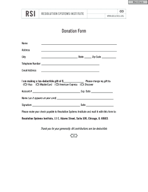 Donation Form