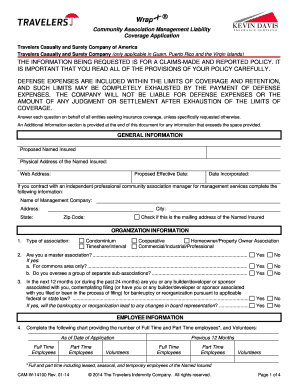 Community Association Management Liability Coverage Application