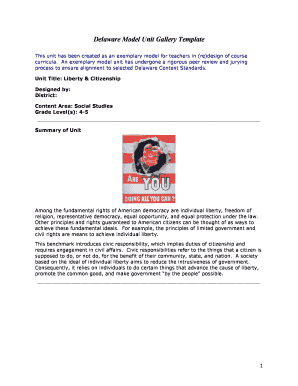 Liberty & Citizenship Unit Template