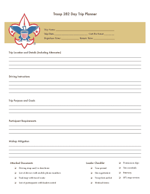 international trip planner