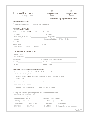 Membership Application Form