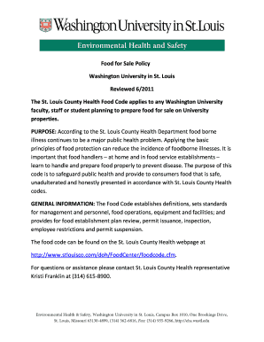 Temporary Food Establishment Permit Application