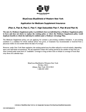 Medicare Supplement Insurance Application