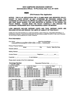 Select bApplicationb - Malpractice bInsuranceb for Professionals PSP