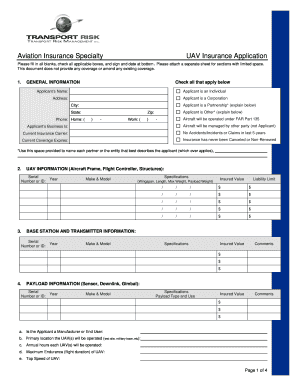 UAV Insurance Application