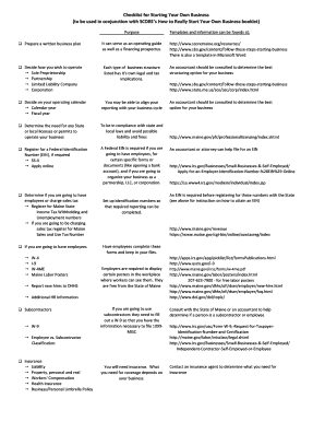 Business Startup Checklist