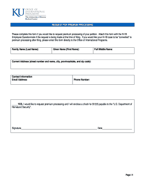 H-1B Employee Questionnaire Checklist