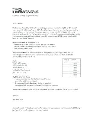 Low Income Self-Sufficiency Program Application