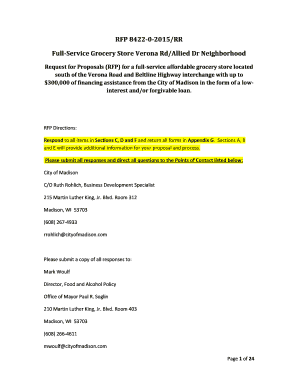 Sample grocery list template - RFP 8422-0-2015RR Full-Service Grocery Store bb - City of Madison