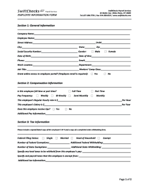 Employee Information Form