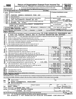 Form 990 Return of Organization Exempt From Income Tax
