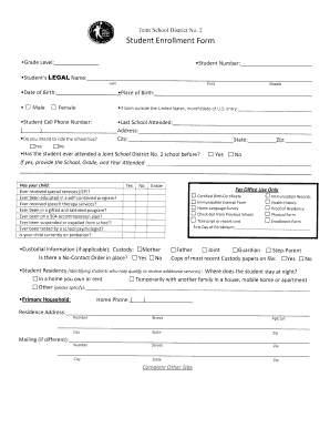 Student Enrollment Form