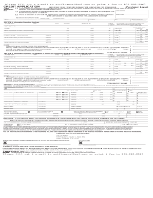 Credit Application Form
