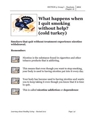 Nicotine Withdrawal Symptoms Checklist