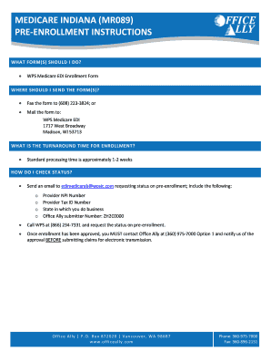 WPS Medicare EDI Enrollment Form
