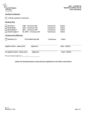 Community Housing Program Listing - Five Bedroom Units
