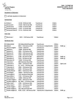 Community Housing Program Listing