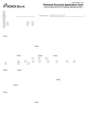 Personal Accounts Application Form