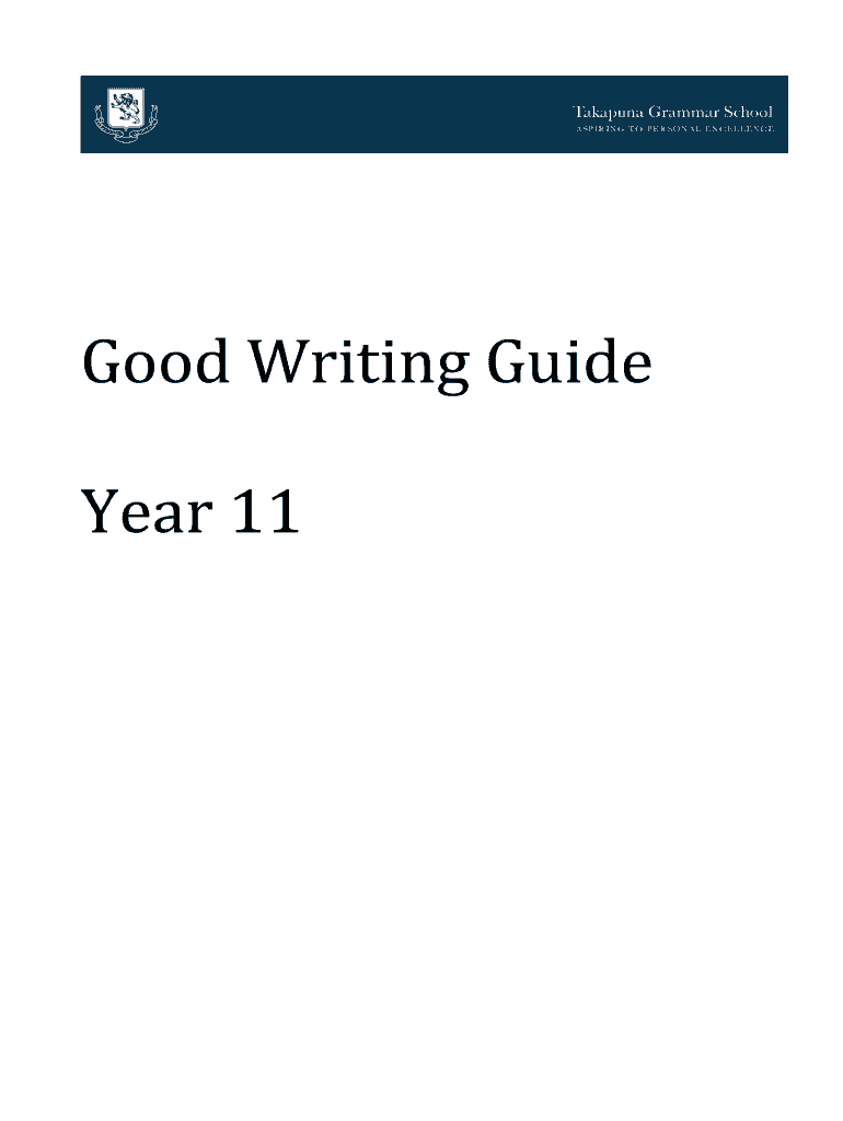 Fillable Online Good Writing Guide Fax Email Print - pdfFiller