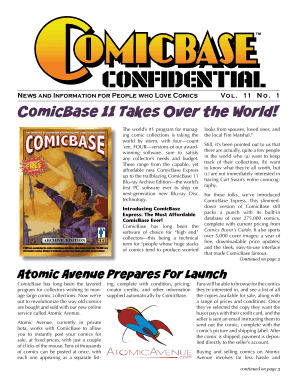 ComicBase Software Order Form