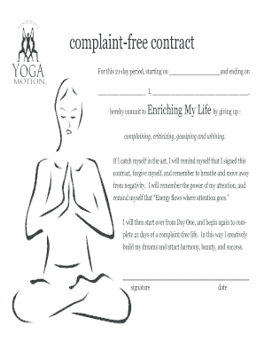 Complaint Free Contract