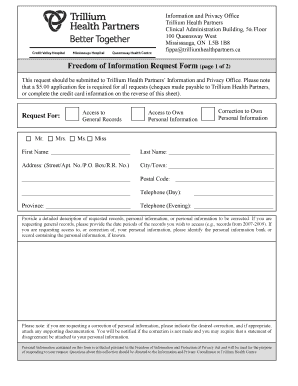 Freedom of Information Request Form