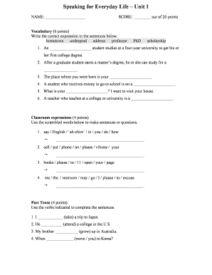 English Language Learning Worksheet