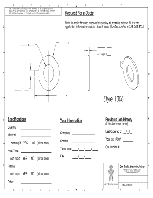 Request for Quote Form