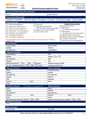 Clinical Services Referral Form