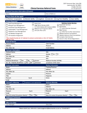 Clinical Services Referral Form