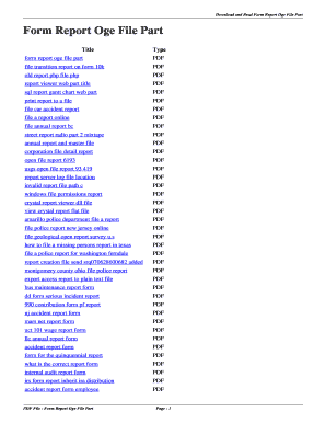 Form Report Oge File Part - gelomagzcom