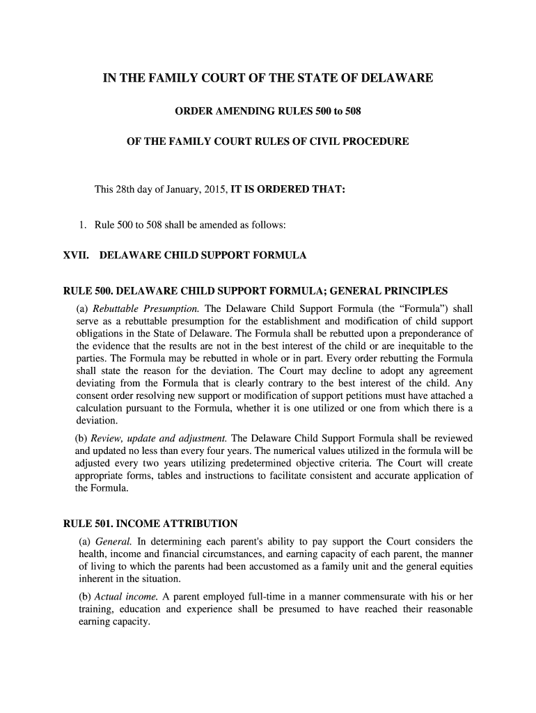 Fillable Online IN THE FAMILY COURT OF THE STATE OF DELAWARE Fax Email ...