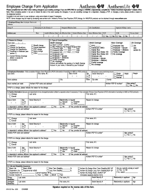 Employee Change Form Application
