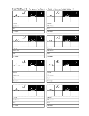 Medical Dosage and Patient Report Form