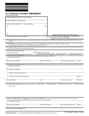 UCC Financing Statement Amendment