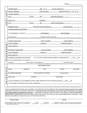 Patient Registration Form