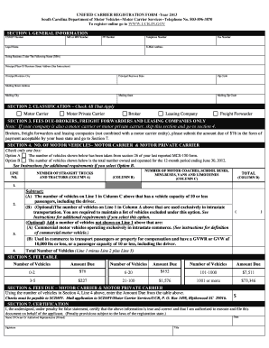 Unified Carrier Registration Form