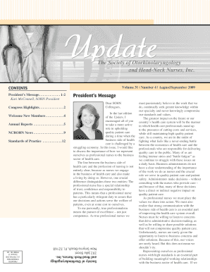Presidents Message - SOHN Nurse