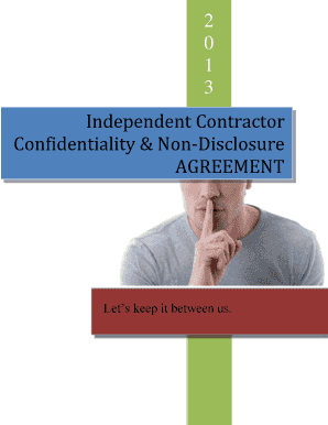 Independent Contractor Confidentiality Agreement
