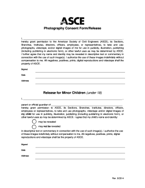 Photography Consent Form/Release