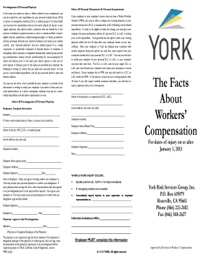 Pre-designation of Personal Physician Form